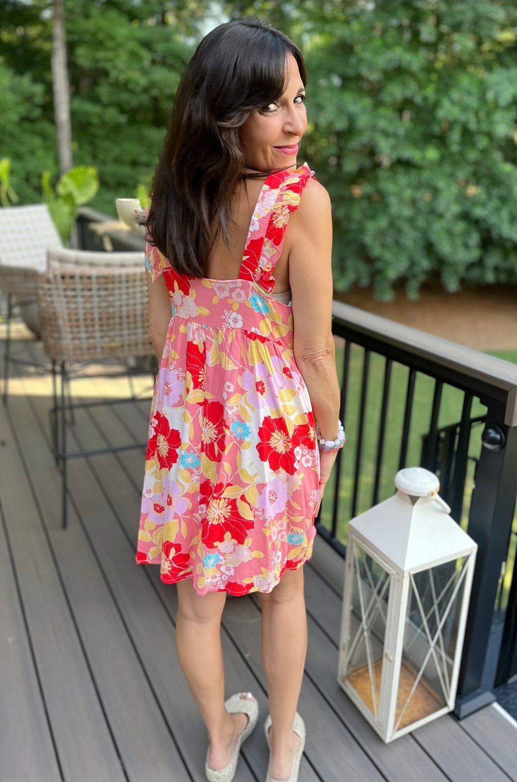 Poppy Floral Print Woven Dress
