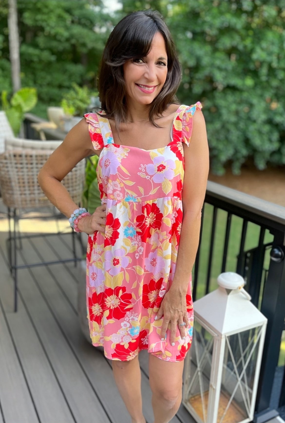 Poppy Floral Print Woven Dress