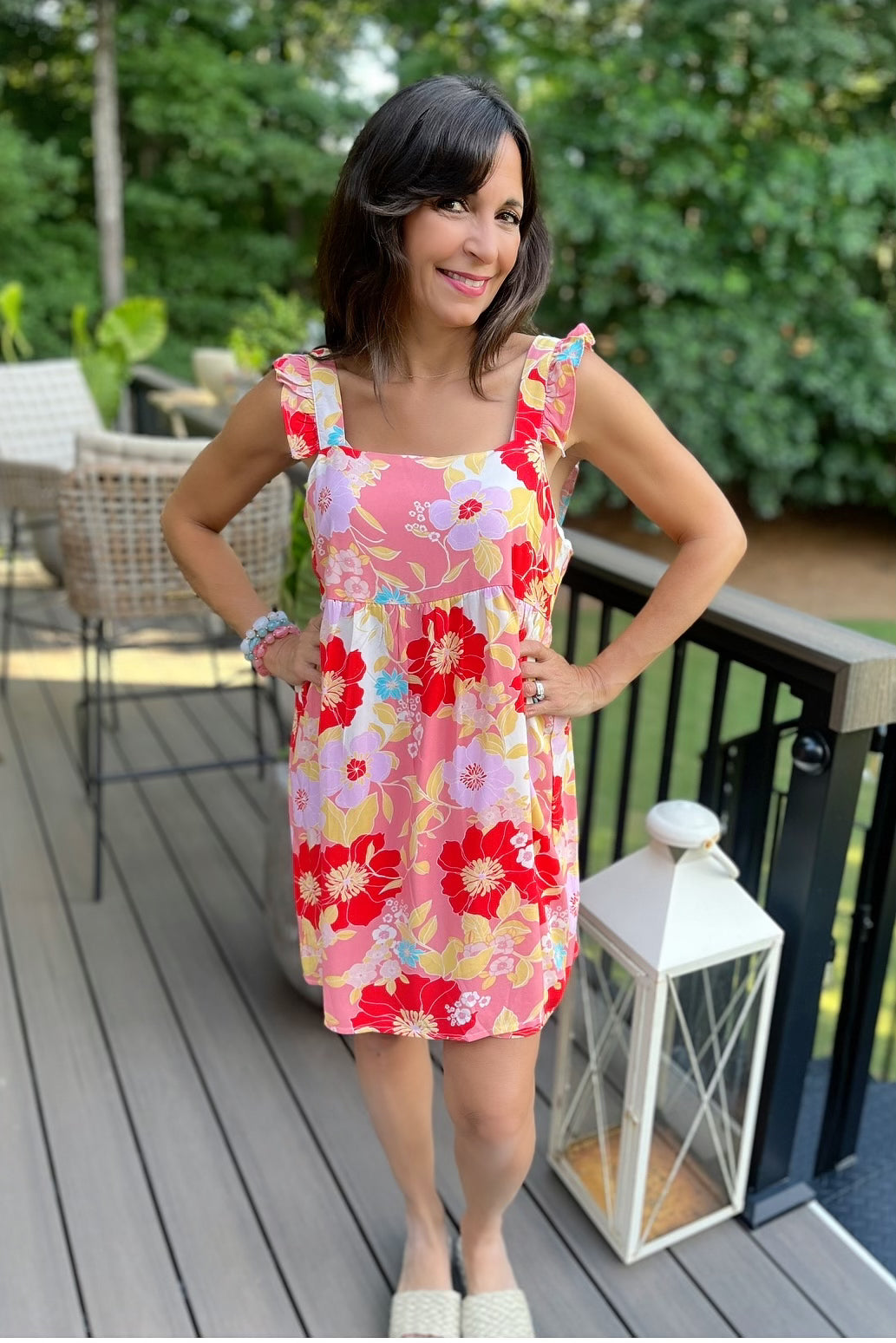 Poppy Floral Print Woven Dress
