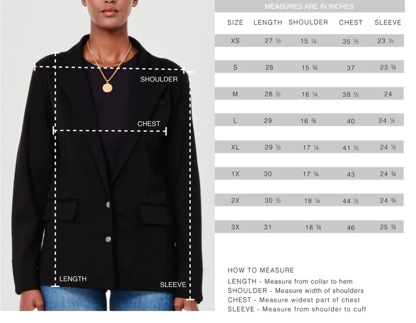 Monaco Black Ponte Blazer