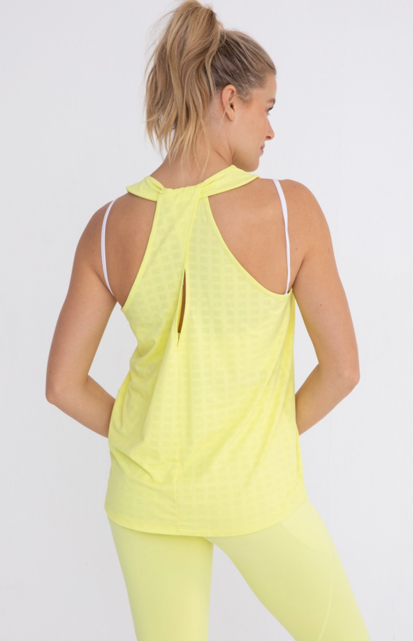 Lemon twisted Racerback Active Tank