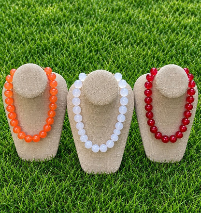 Colorful Translucent Bead Necklace