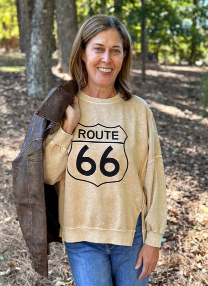 Route 66 Oversized Knit Top