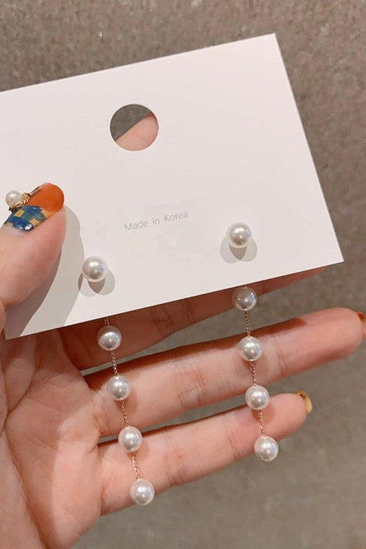 Pearl Ball Drop earrings