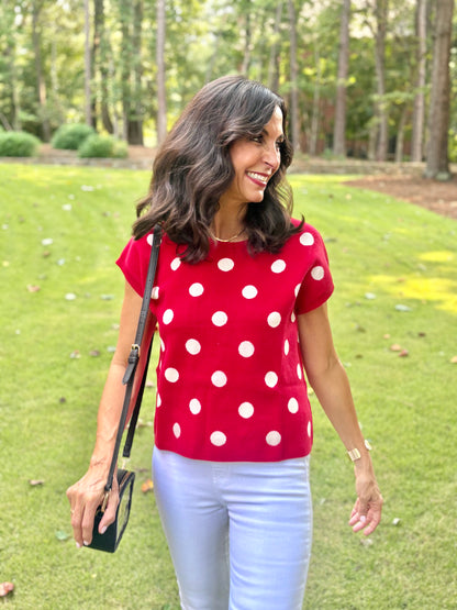 Polka Dot Sweater/ 3 Colors