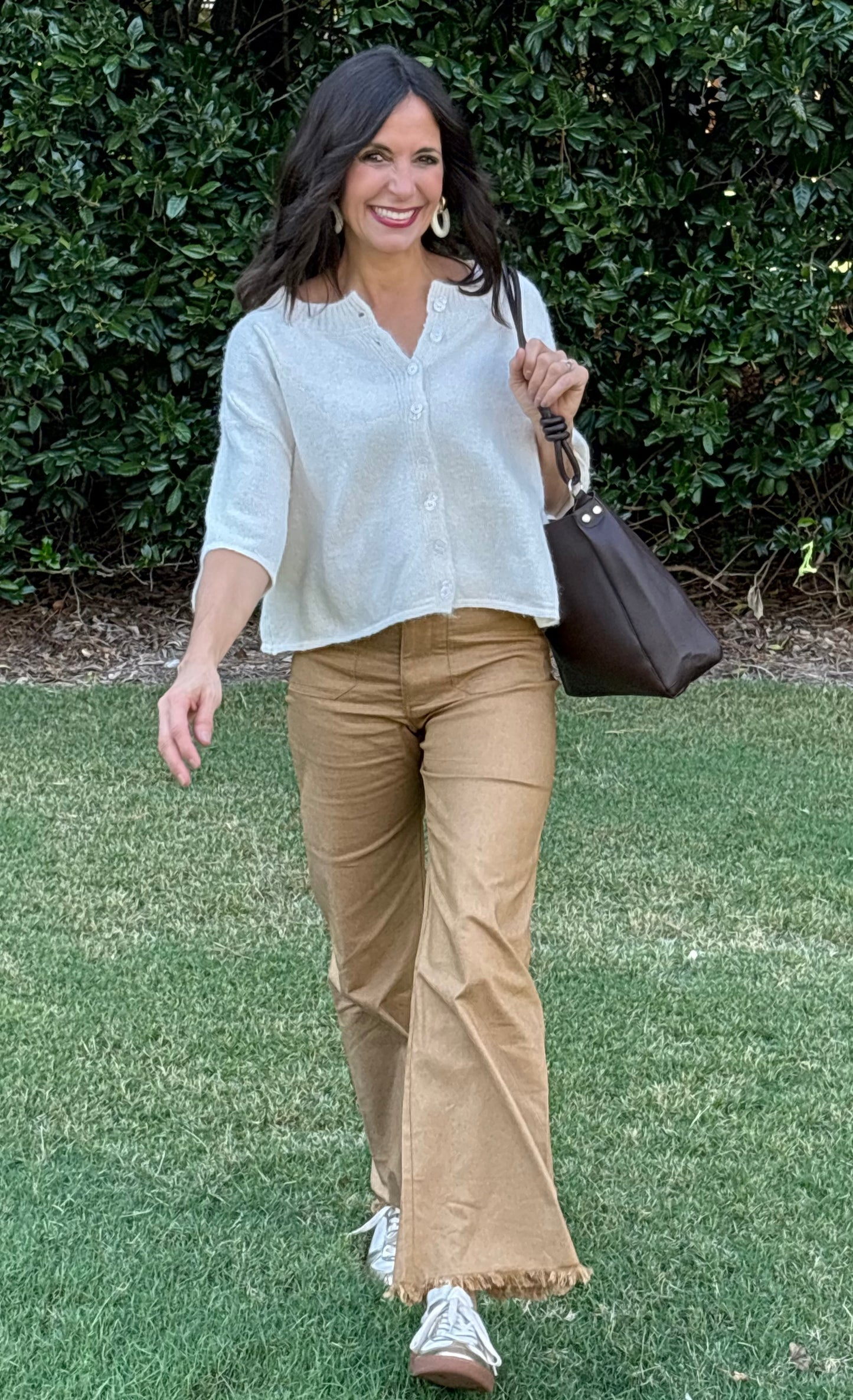 High Waisted Flared Pants / 2 colors