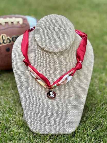 Gameday Team Charm Scarf Necklaces