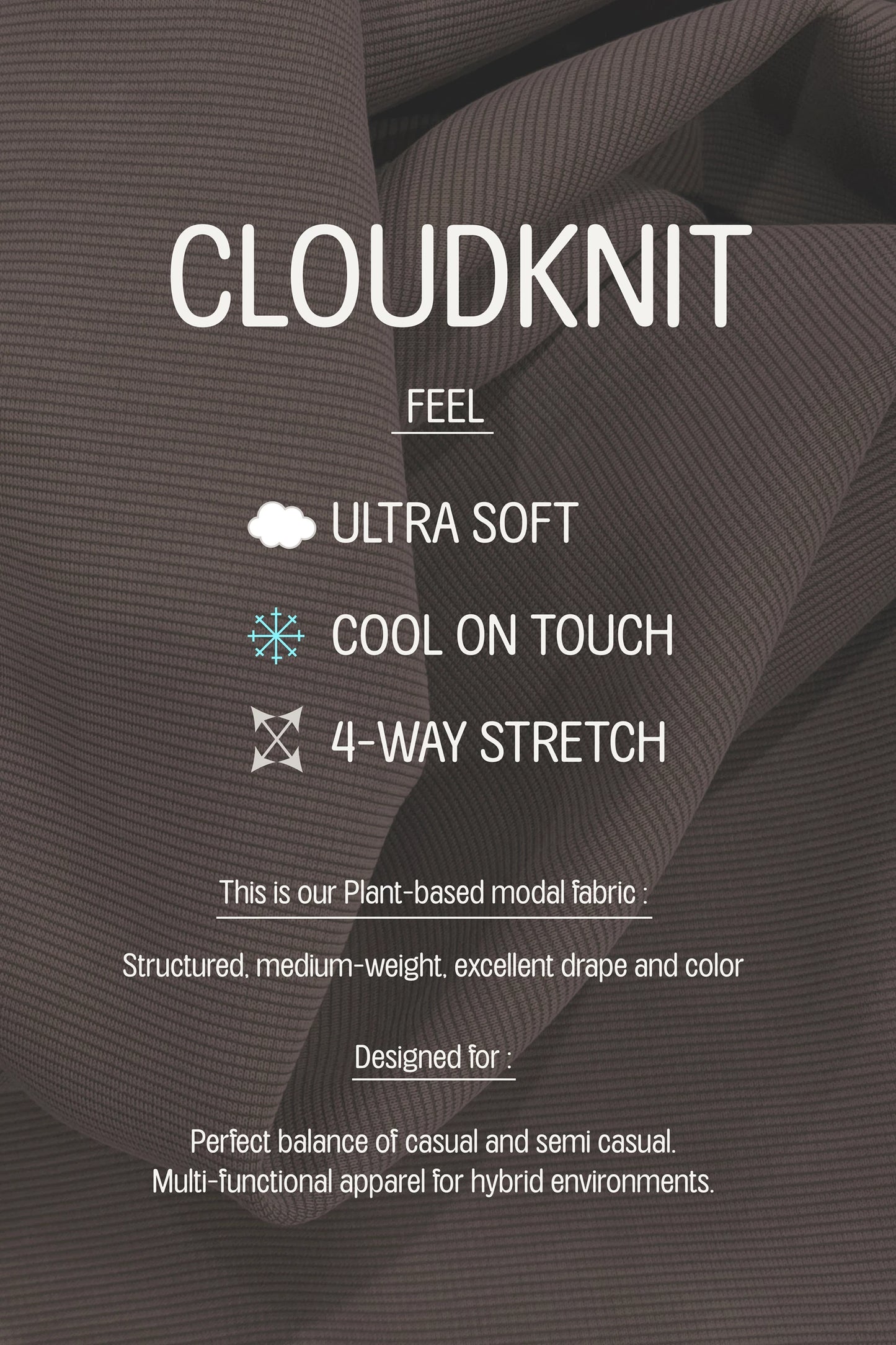CLOUDKNIT Modal & Tencel 3/4 Raglan Sleeve Color block Crewneck Top