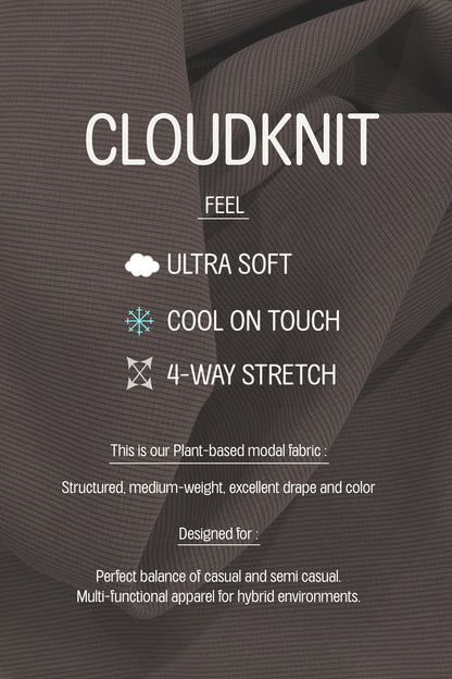 CLOUDKNIT Modal & Tencel 3/4 Raglan Sleeve Color block Crewneck Top