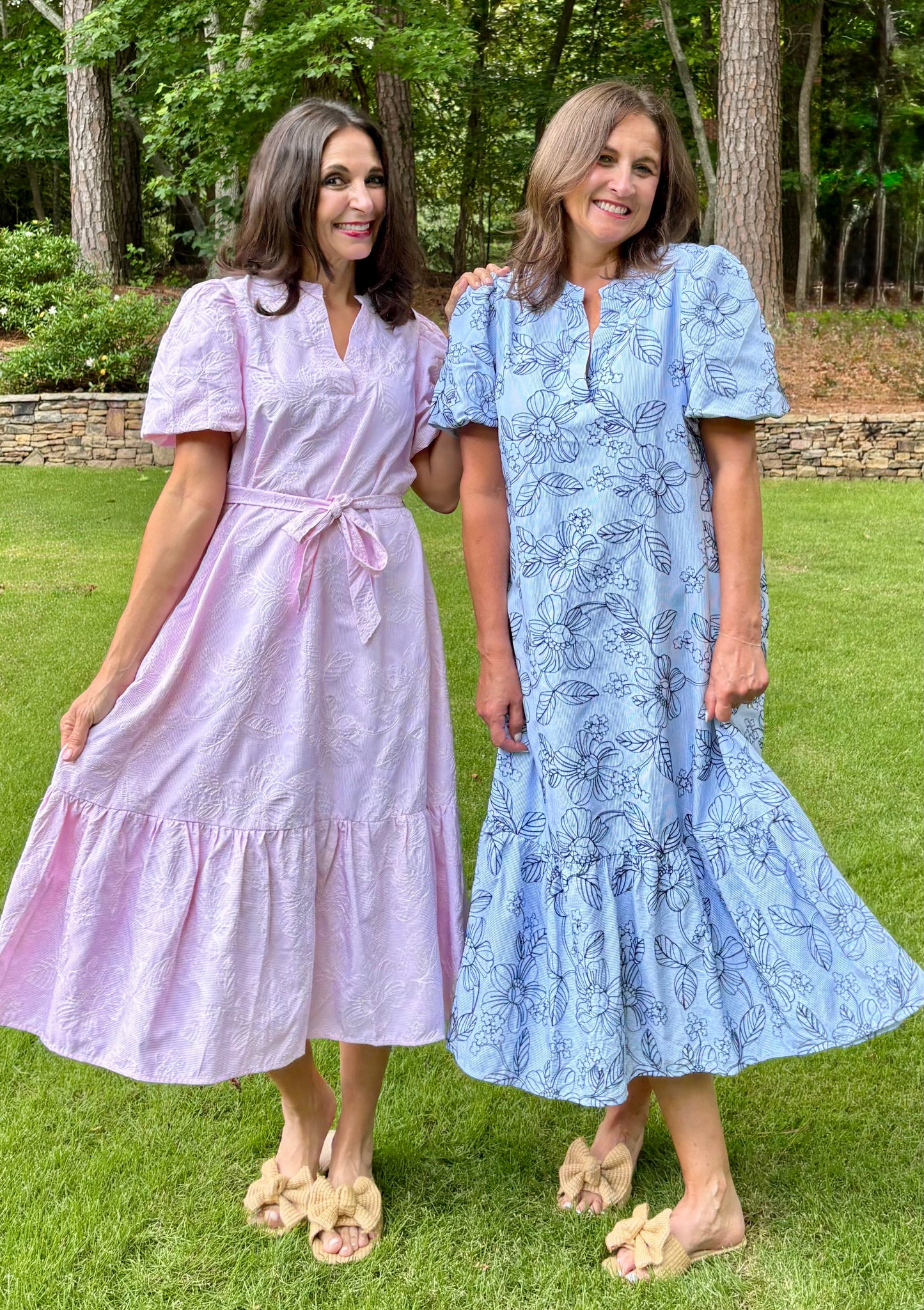 Garden Belted Midi Dress/2 colors