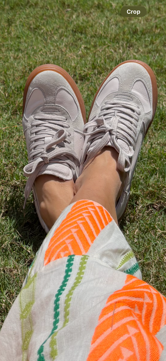 Monty Taupe Low Top Sneaker