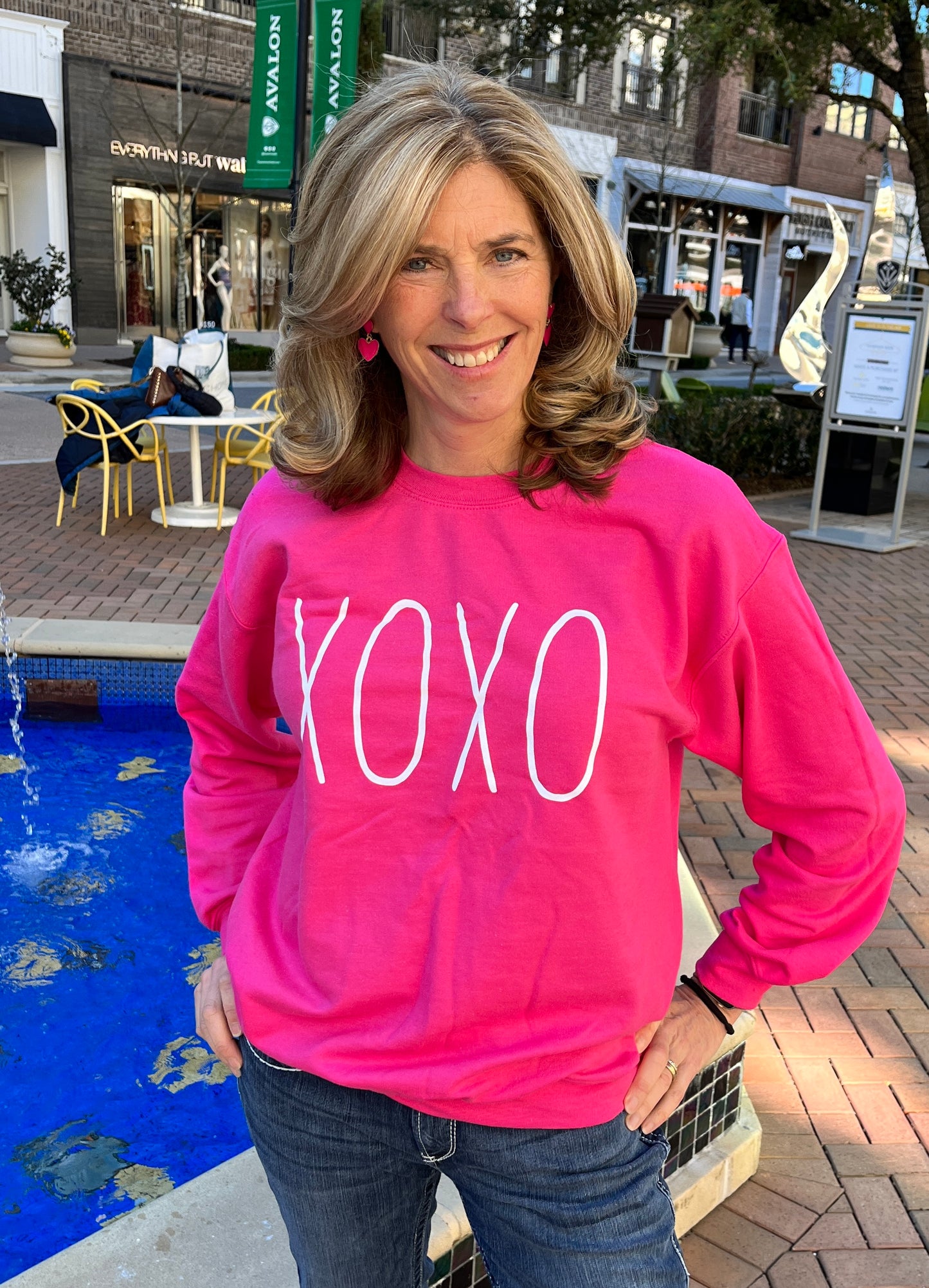 XOXO Hot Pink Sweatshirt