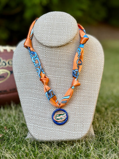 Gameday Team Charm Scarf Necklaces