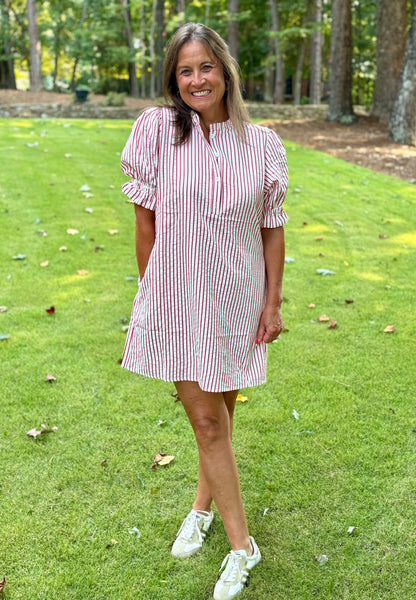 Saturday Stripe Seersucker Dress