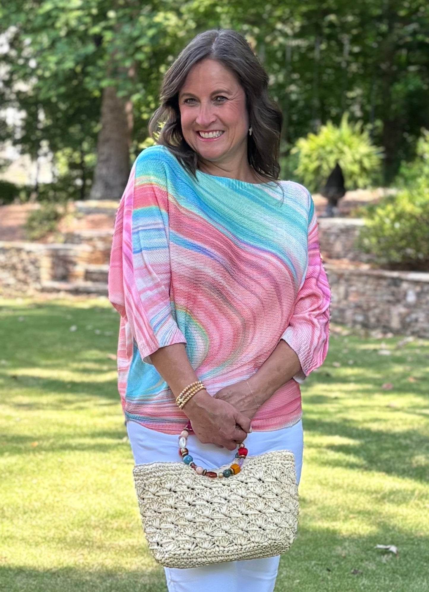 Marble Pastel Dolman Top / 2 colors