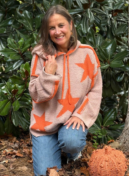 Star Cozy Chenille Hoodie