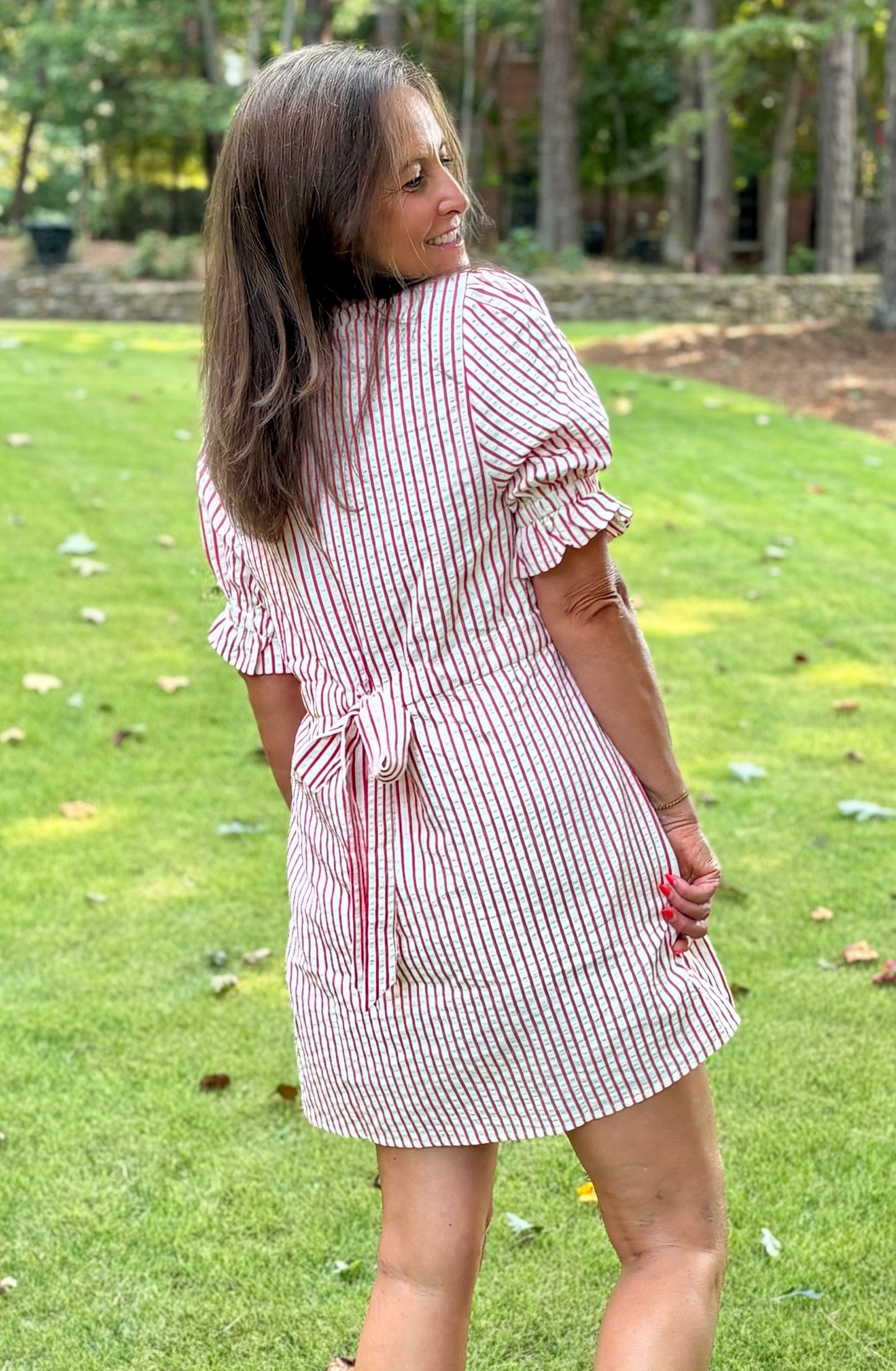 Saturday Stripe Seersucker Dress