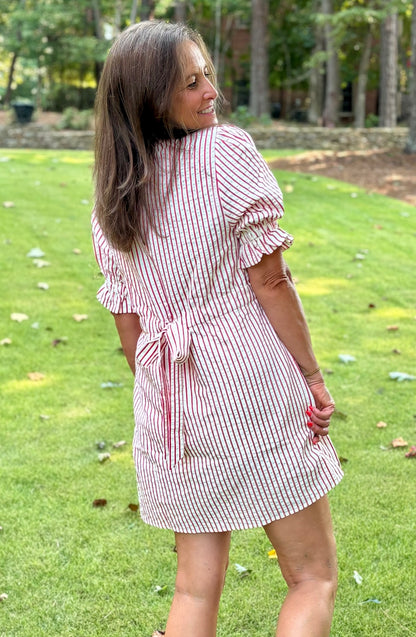 Saturday Stripe Seersucker Dress