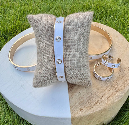 Graham White Epoxy Bangle