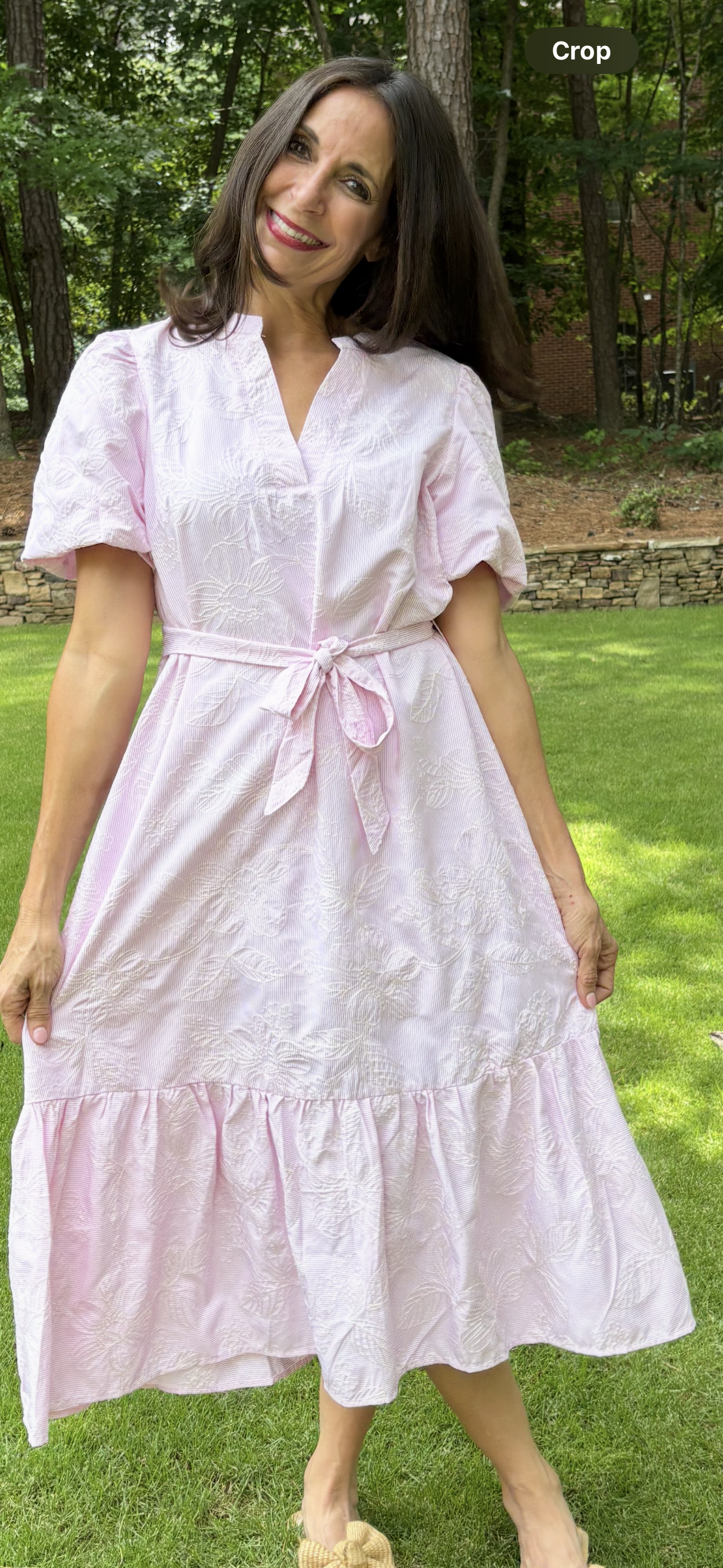 Garden Belted Midi Dress/2 colors