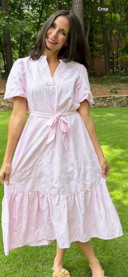 Garden Belted Midi Dress/2 colors