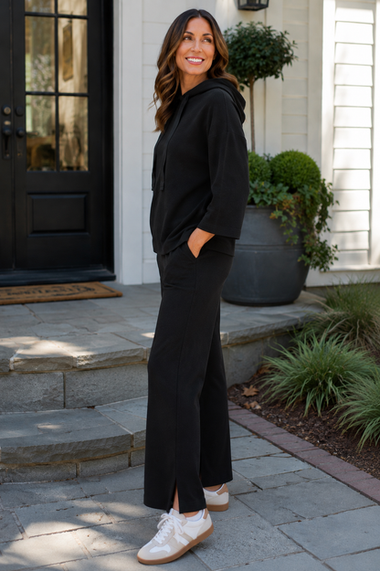 Weekend Scuba Black Pant Set