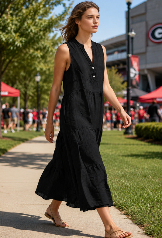 The Portofino Linen Dress