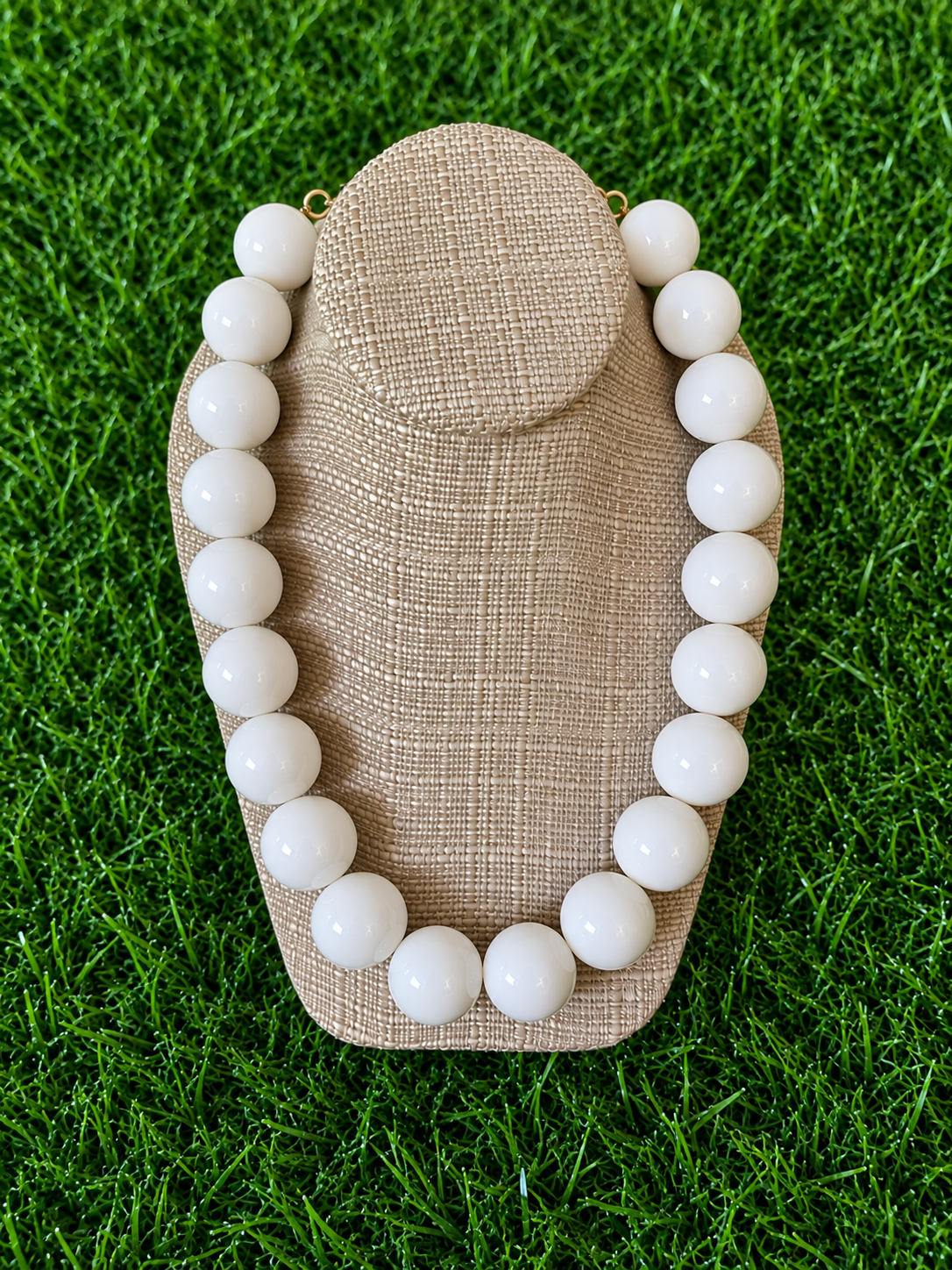 Luminous Beaded Statement Necklace