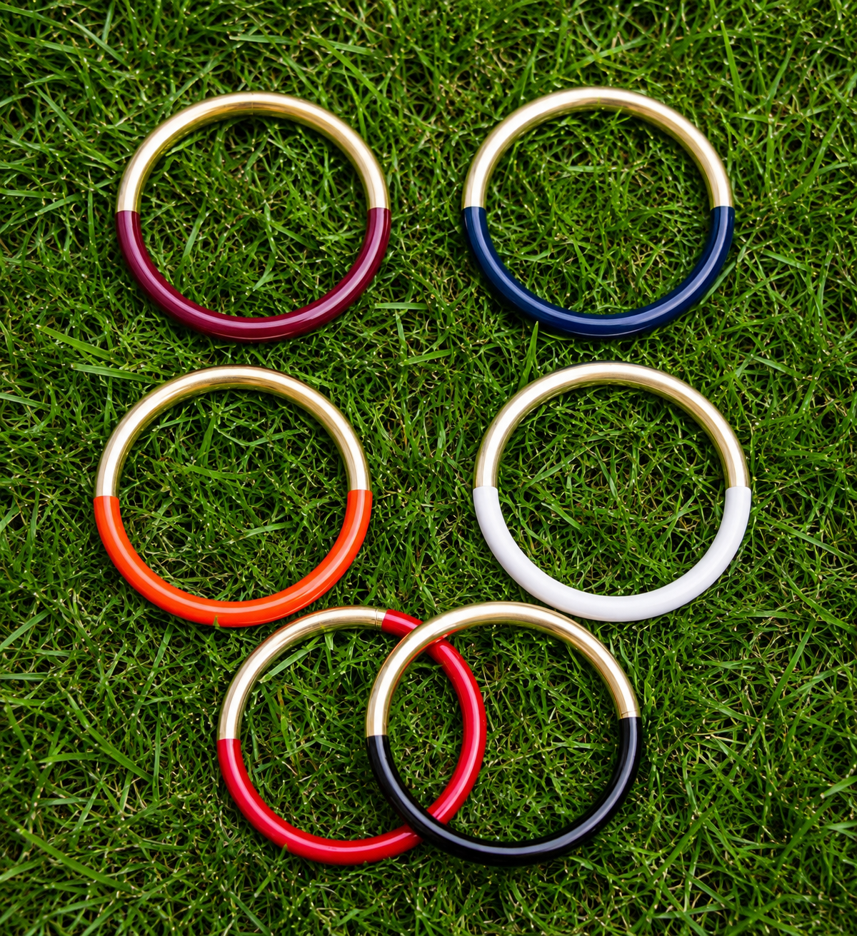 Two-Tone Statement Bangles