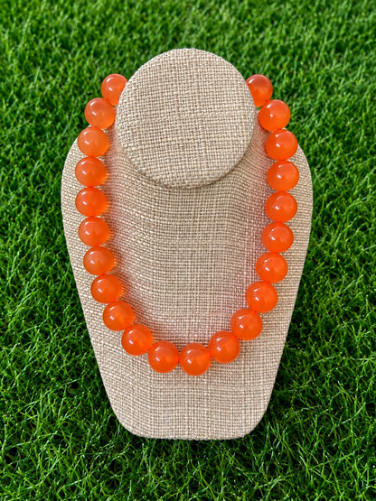 Colorful Translucent Bead Necklace