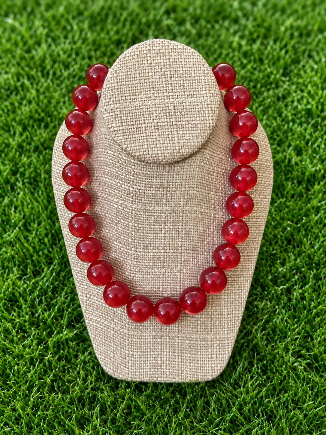 Colorful Translucent Bead Necklace