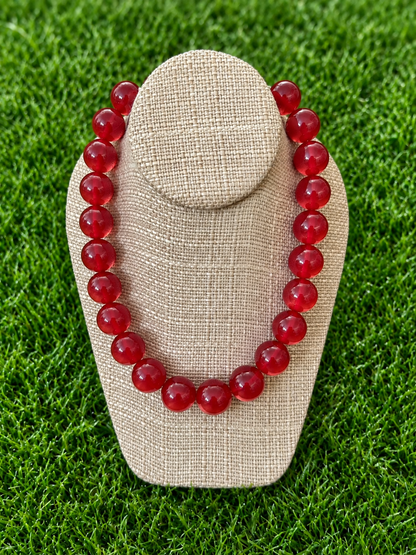 Colorful Translucent Bead Necklace