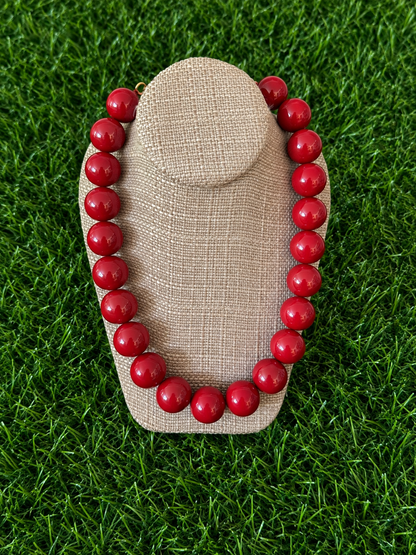 Luminous Beaded Statement Necklace