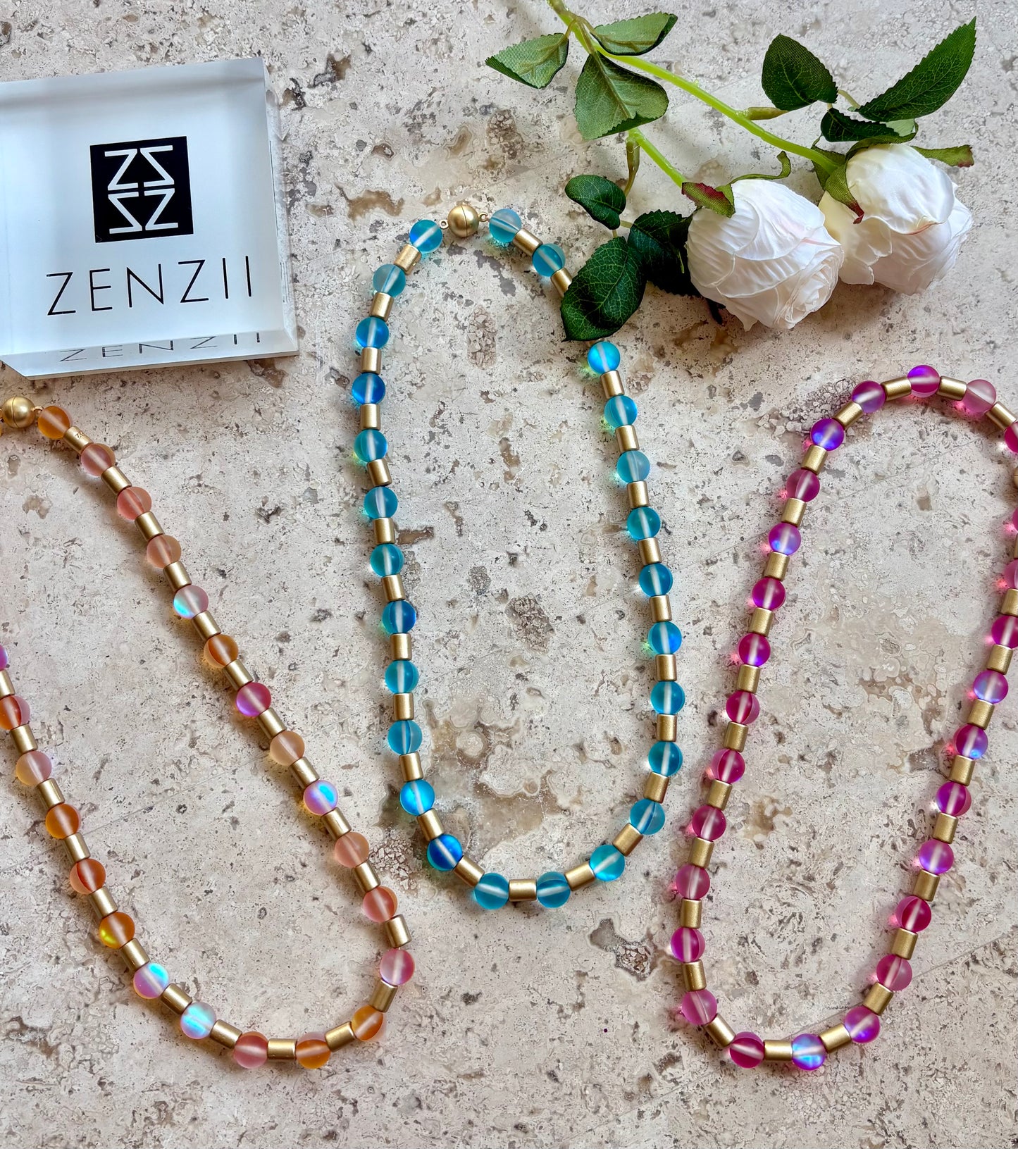 Glow Beads Magnet Necklace