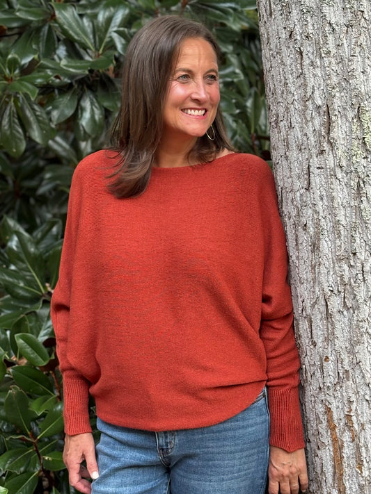 Dolman Sleeve Cashmere Blend Sweater / 8 colors