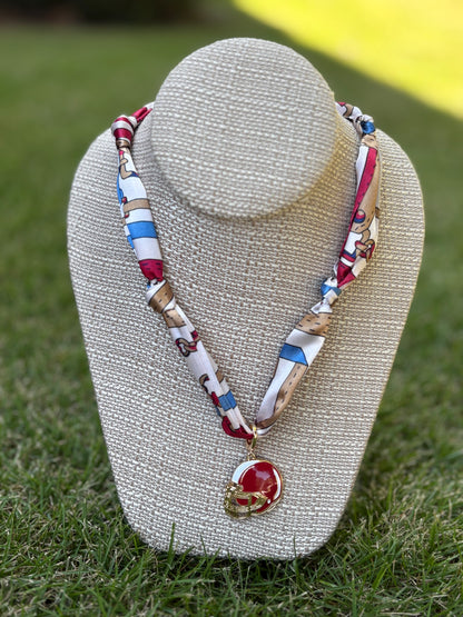 Gameday Team Charm Scarf Necklaces