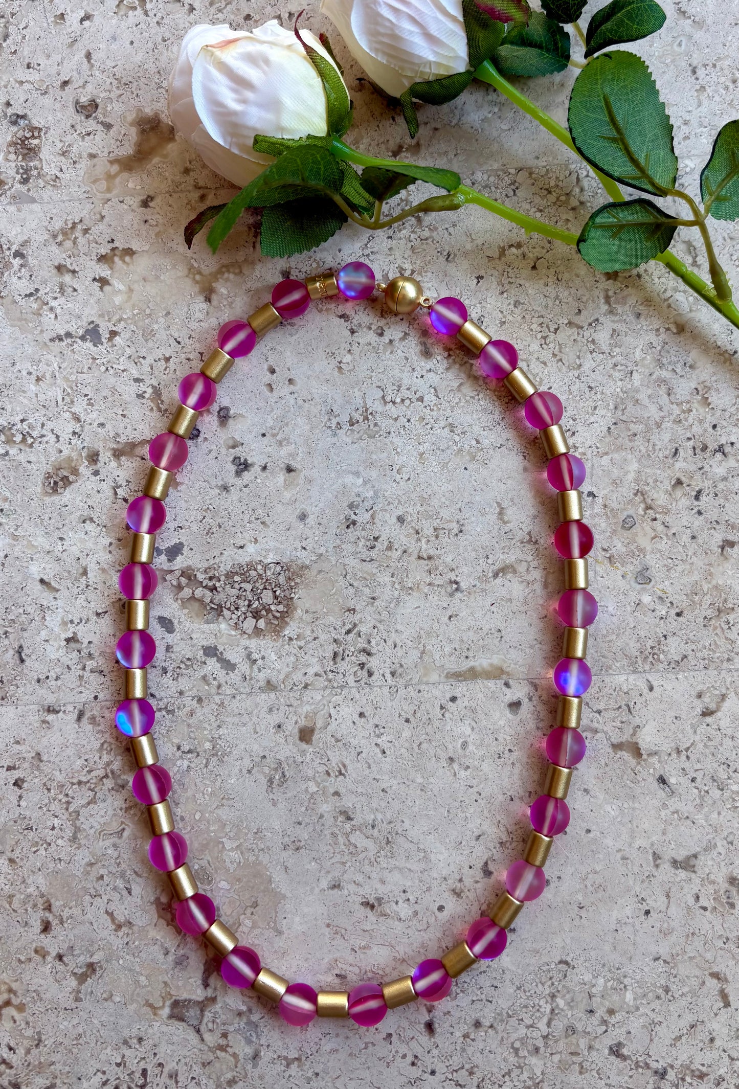 Glow Beads Magnet Necklace