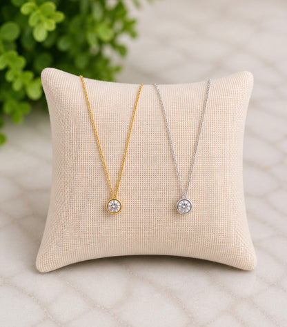 Everyday Sparkle Pendant Necklace / Gold or Silver