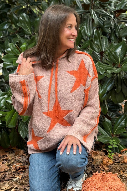 Star Cozy Chenille Hoodie