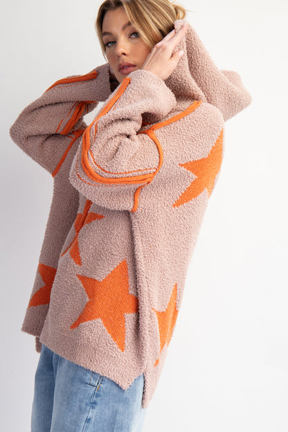 Star Cozy Chenille Hoodie