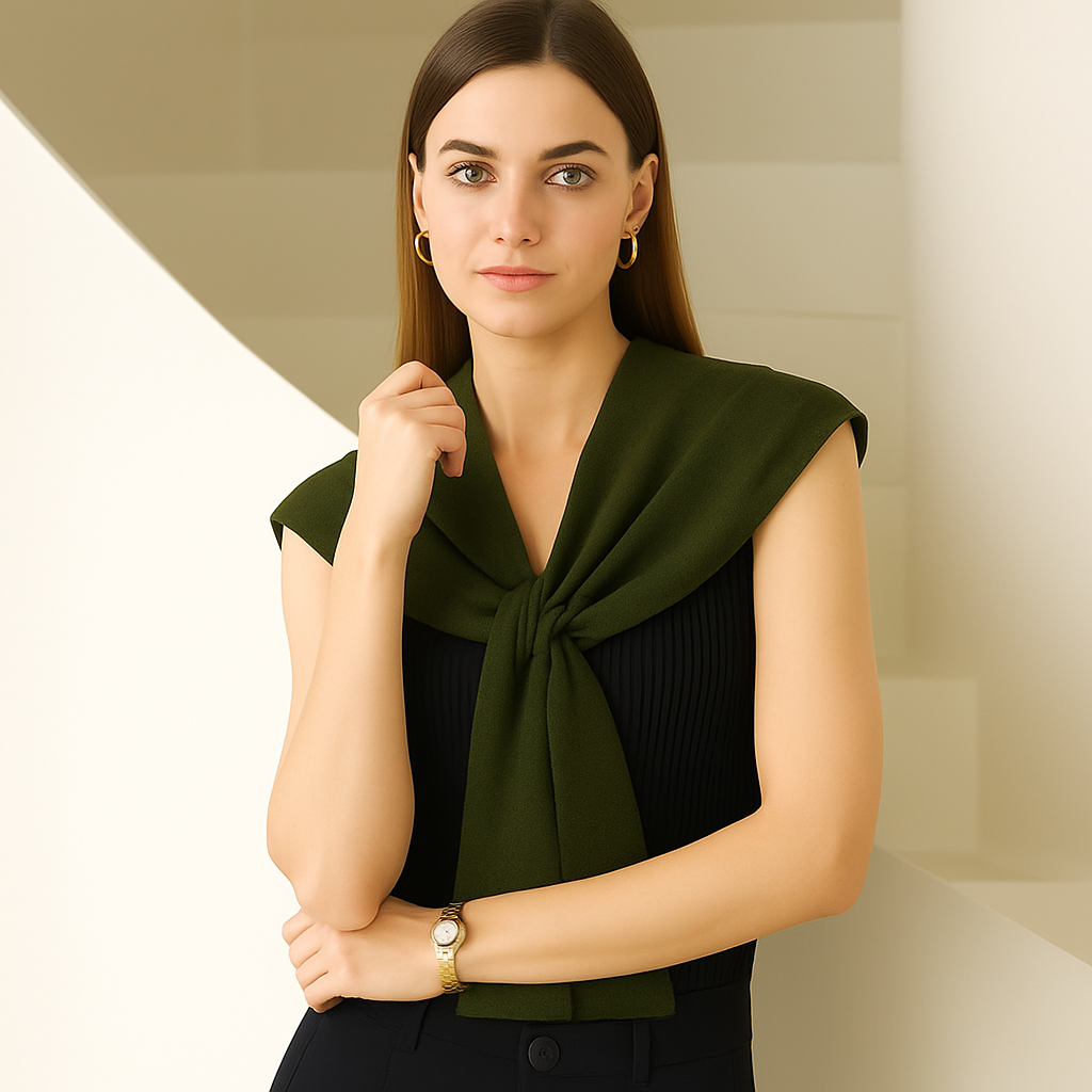 Lightweight Knit Tie Shawl / 11 colors