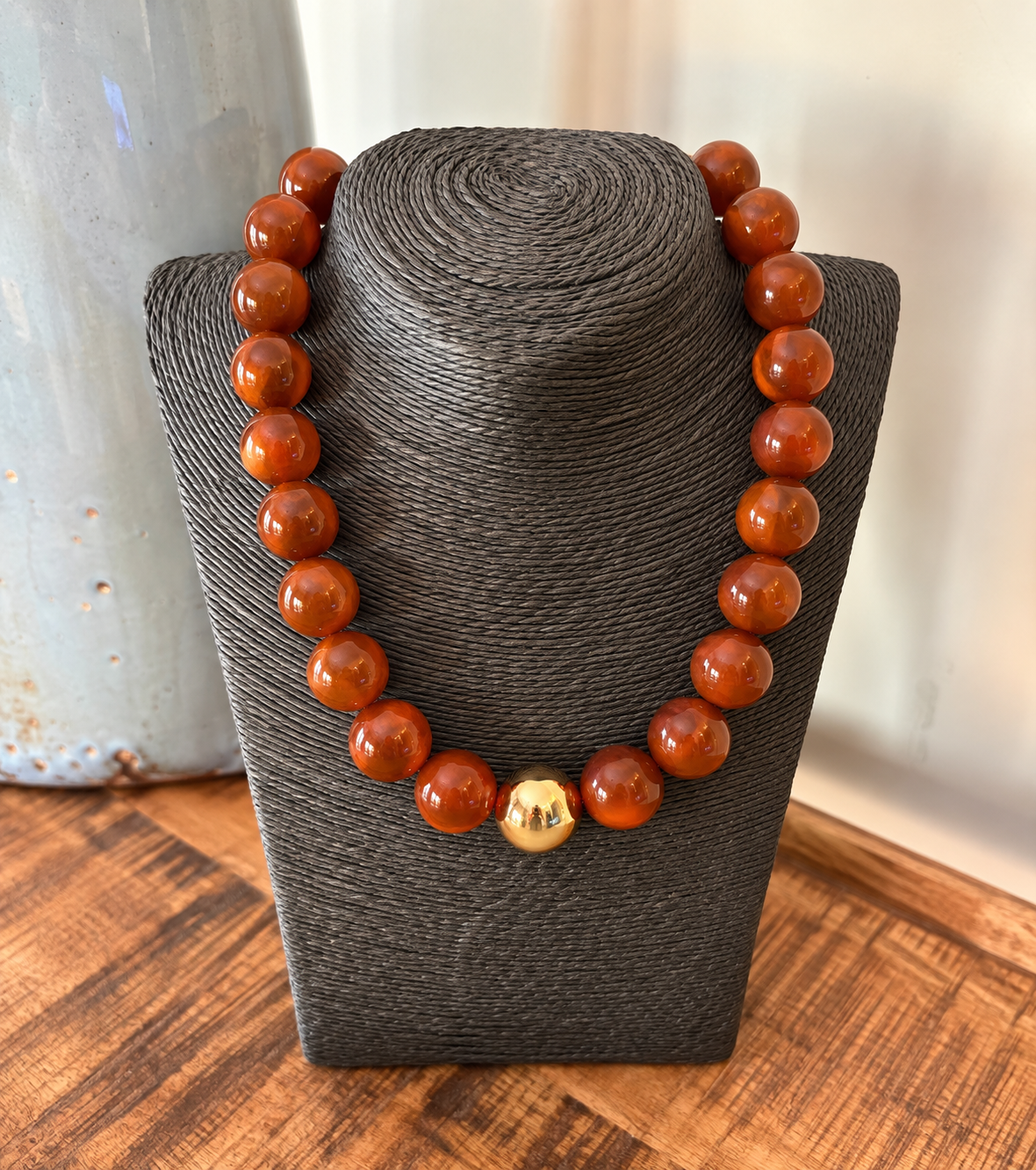 Marjorie Chunky Beaded Statement Necklace / 5 colors