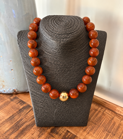 Marjorie Chunky Beaded Statement Necklace / 5 colors