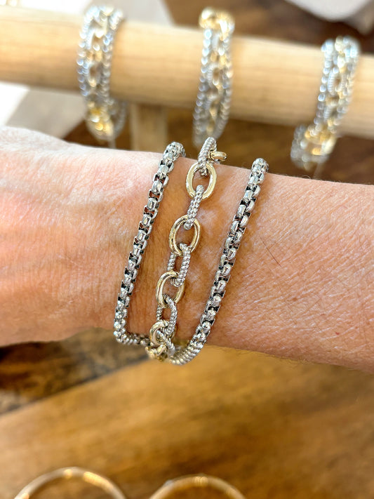 Mixed Chain Magnetic Bracelet
