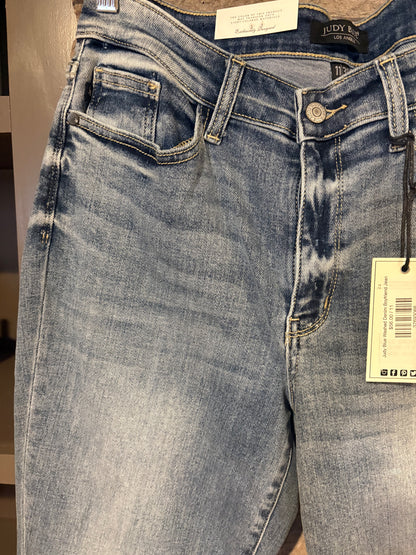 Judy Blue Washed Denim Boyfriend Jean
