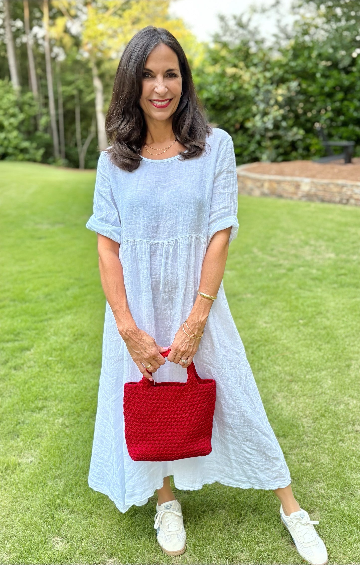 Italian Linen Easy Midi Dress / 3 colors