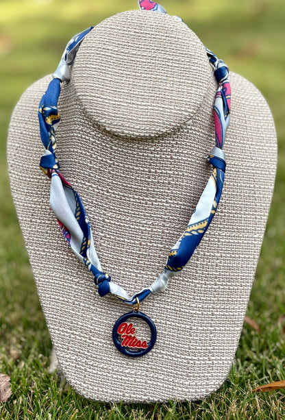 Gameday Team Charm Scarf Necklaces