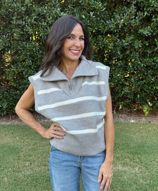 Wing Collar Relaxed Fit Sweater