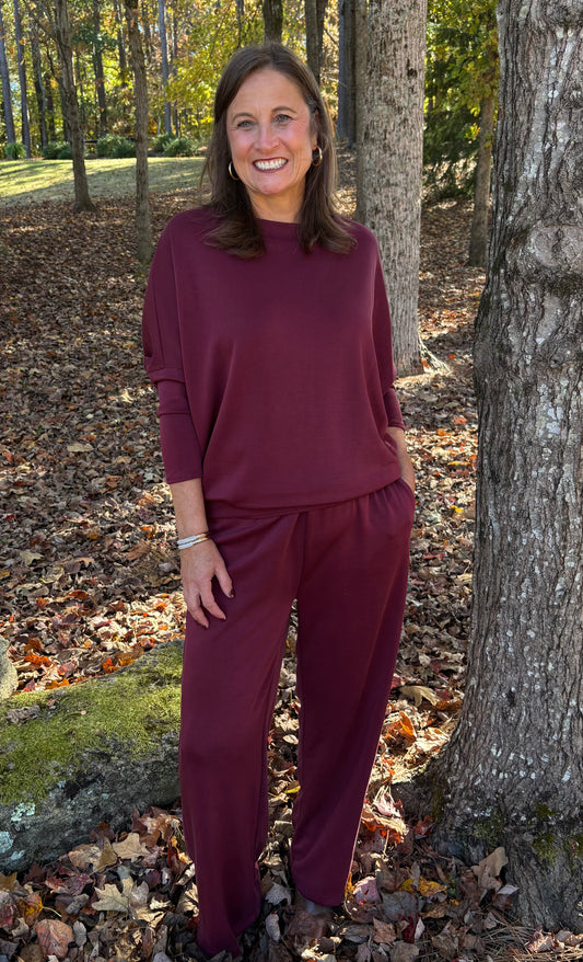 Scuba Boatneck LONG Sleeve Dolman top / 7 colors