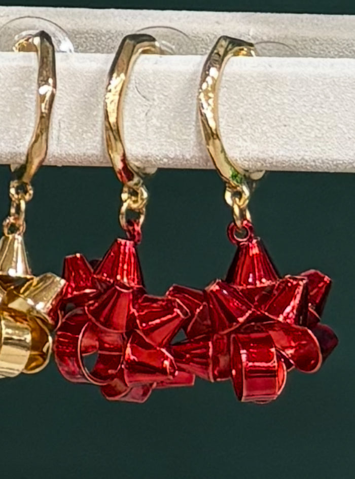Holiday Bow Earrings / 4 colors